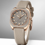 Elegant Ladies Simple Square Quartz Silicone Watch