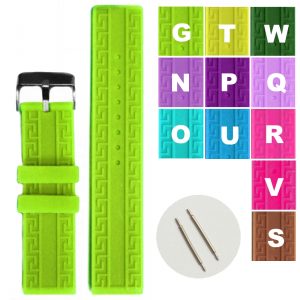20mm Nice Grass Green Silicone Jelly Rubber Unisex Watch Band Straps WB1064G20JB