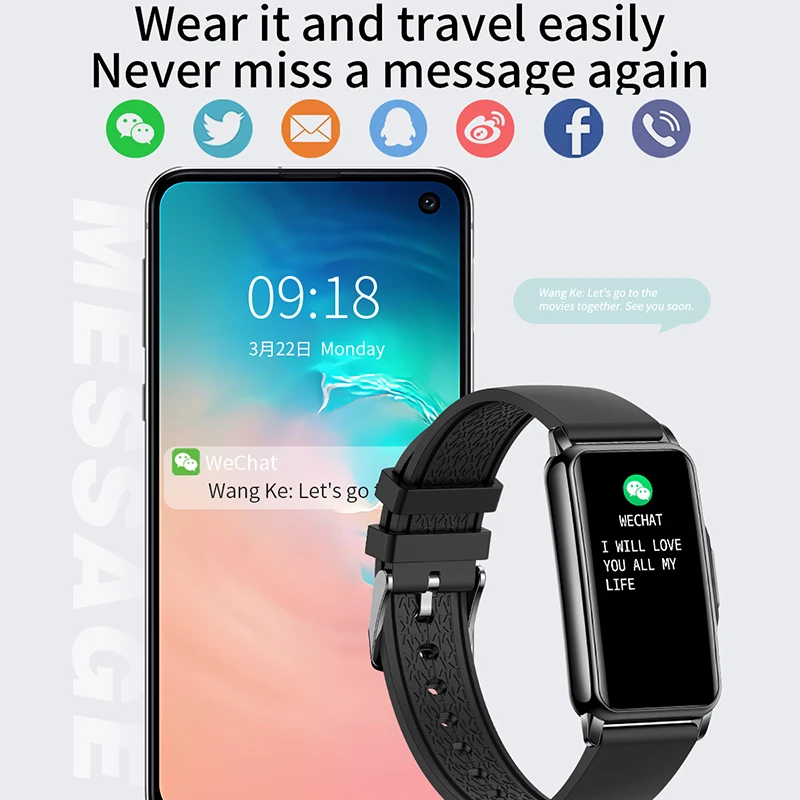 Ultra-thin Smart Bracelet Women Smartwatch - Image 3