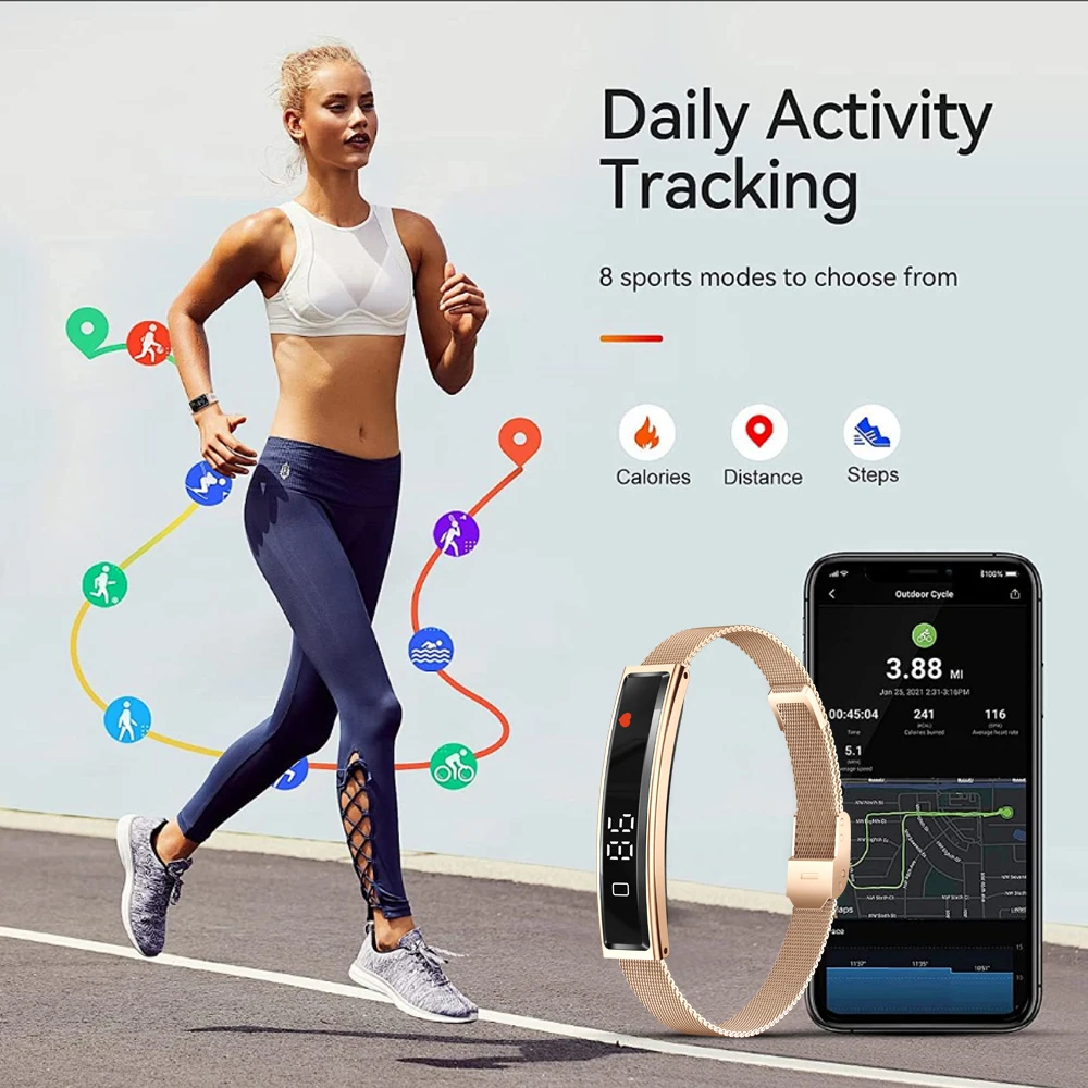 Heart Rate Smart Bracelet Watch - Image 6