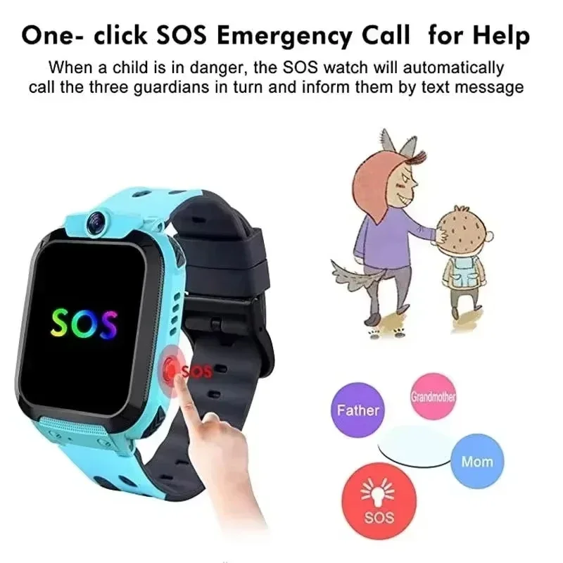 Kids GPS Smart Watch SOS Call Sim Card Location - Image 5