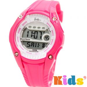 Kid's Pink Digital Watch Alarm BackLight Water Resist Children Watch