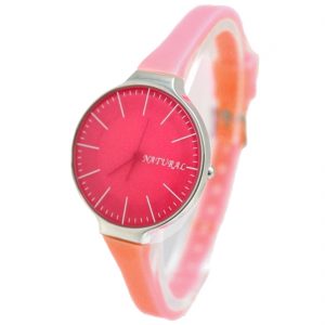 FW788G Pink Dial Pink Band PNP Shiny Silver Watchcase Ladies Women Fashion Watch