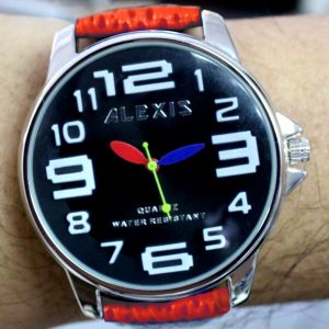 Large Dial Business ALEXIS Leather Watch Water Resist Men Fashion Watch FW996A