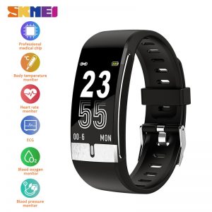 SKMEI Men Watches Body Temperature Blood Pressure oxygen Heart Rate Monitor Male Digital Wristwatch Relogio Masculino E66 Clock