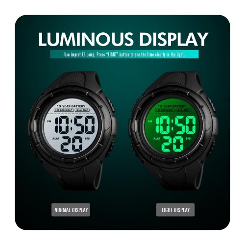 SKMEI 1563 Sport Men's Watches 5Bar Waterproof LED Display Digital