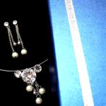 lovely Bear Crystal Earring Necklace Set