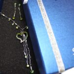 Green Heart Crystal Earring Necklace Set