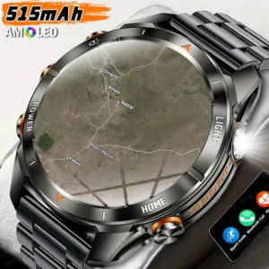 Sport Smart Watch Men LED Flashlight Bluetooth Call