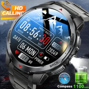 Smart Watch Men 1.7inch Screen Compass Watches