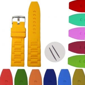 20mm Color Silicone Rubber Unisex Watch Band Straps WB1059C20JB