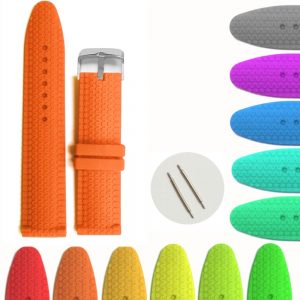 24mm Silicone Jelly Rubber Watch Band Straps WB1070