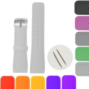 24mm Silicone Jelly Rubber Watch Band Straps WB1078
