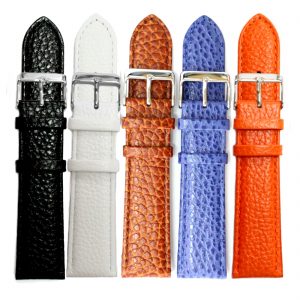 22mm Genuine Leather White Watch Band Stainless Steels Buckle Watches Straps