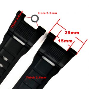 29mm AW805 Replacement Bands Sport Special Lug Plastic PU Band Straps WB1247A29PB