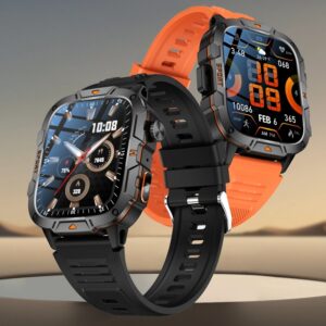 Military Grade Sports BT Call Smart Watch Men